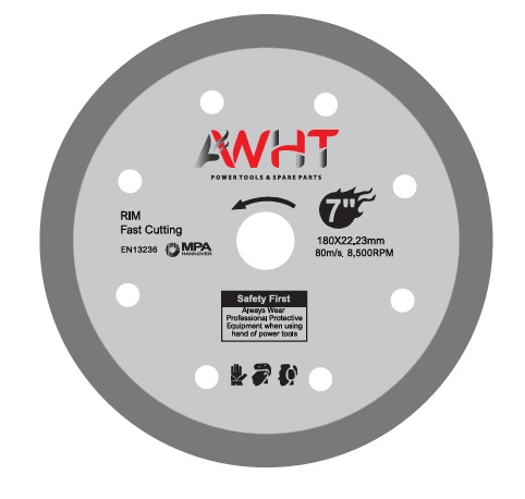 AWHT RIM BLADE 180X22.23MM