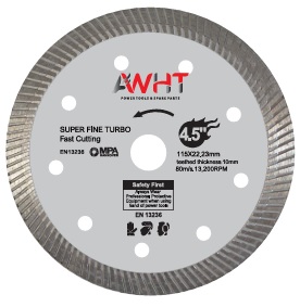 AWHT SUPER FINE TURBO BLADE 115X22.23MM