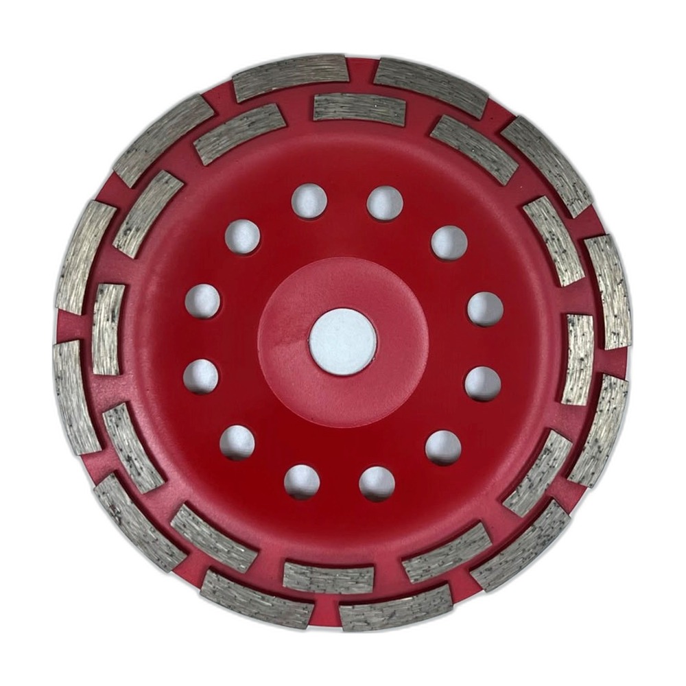 DOUBLE ROW CUP WHEEL 180X22.23MM AWHT